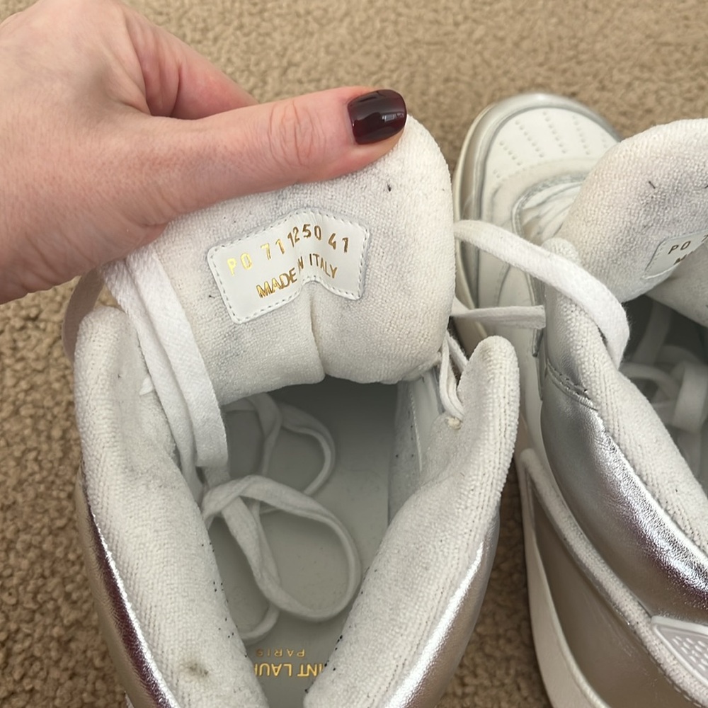 Saint Laurent SL/80 Mid Top Sneakers with box and extra laces - Picture 12 of 16